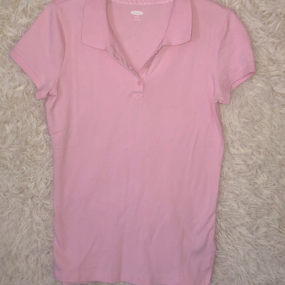 Pink , purpl, blue green old navy polo t shirt